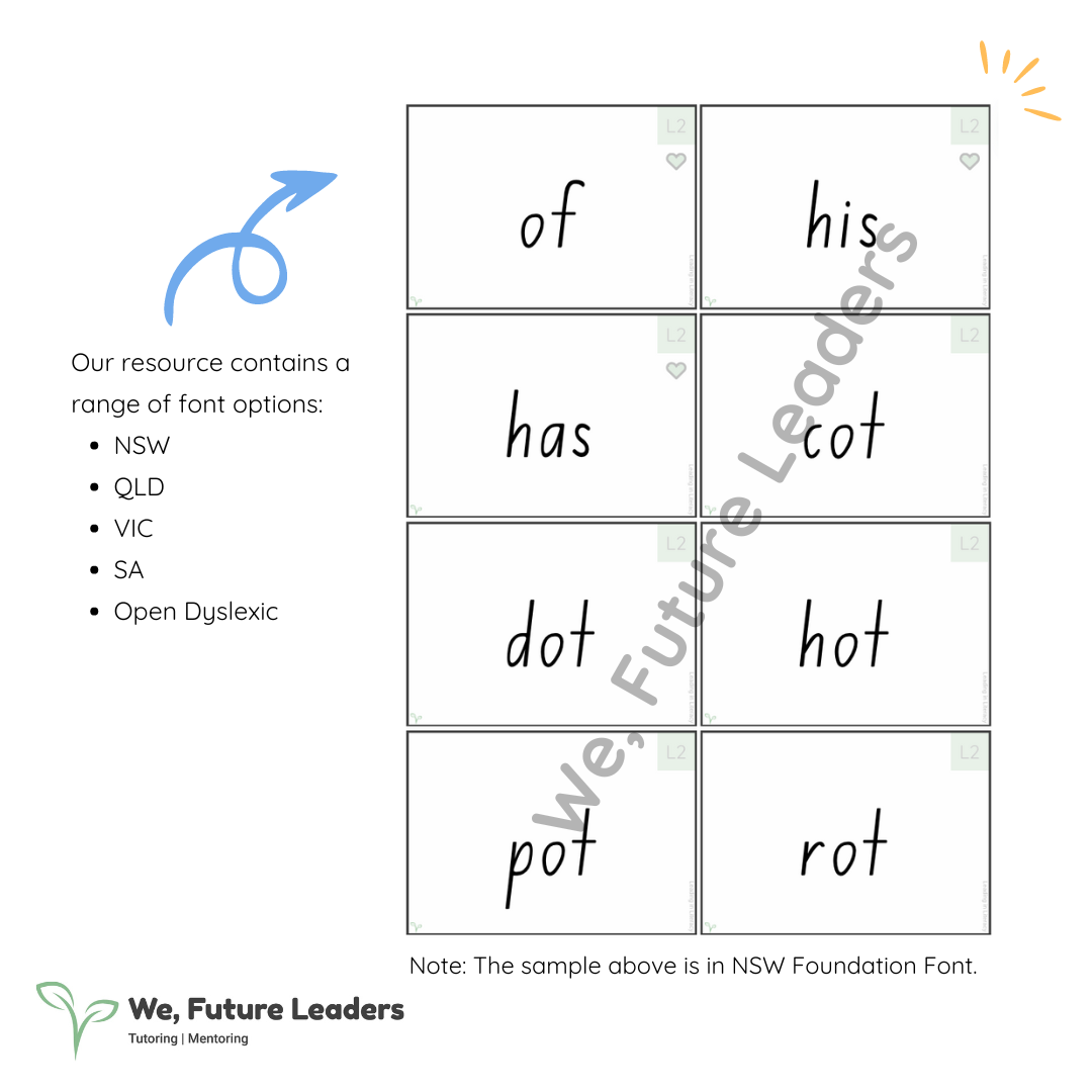 Level 2 Sound & Word Flash Cards