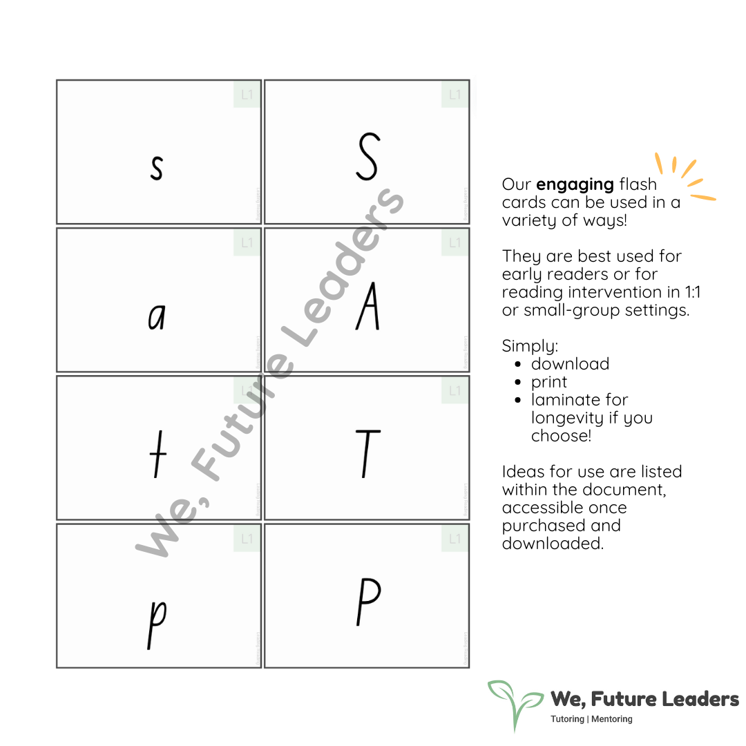 Level 1 Sound & Word Flash Cards