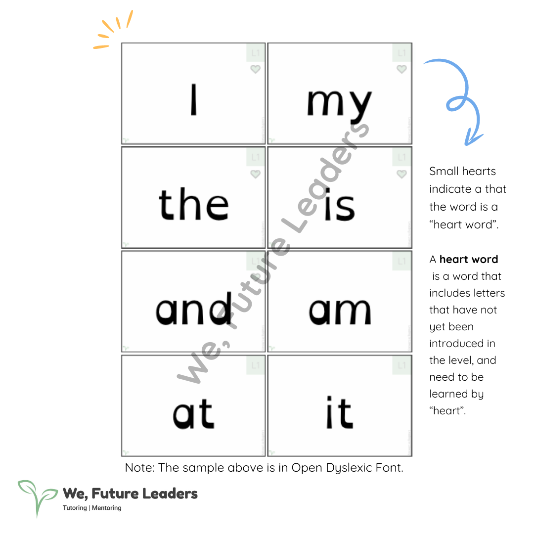 Level 1 Sound & Word Flash Cards